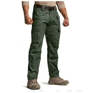 CQR Tactical Pants Mens 38x30 Olive Green Ripstop Cargo TLP120 Duratex NWT